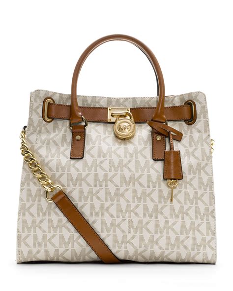 michael kors hamilton chain bag handbag tote leather|Michael Kors Hamilton bag outlet.